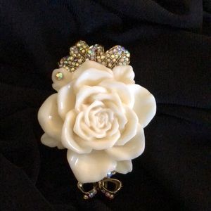 Rose and AB Brooch